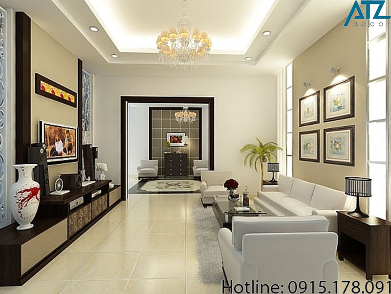 Những cách trang trí đèn phòng khách